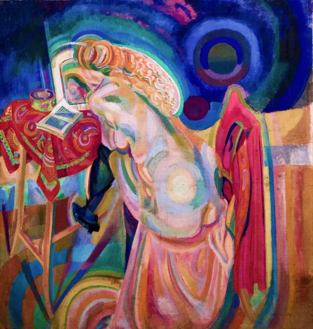 Mulher nua lendo, Robert Delaunay