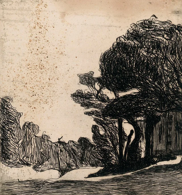 Árboles en un paisaje, Roderic O'Conor
