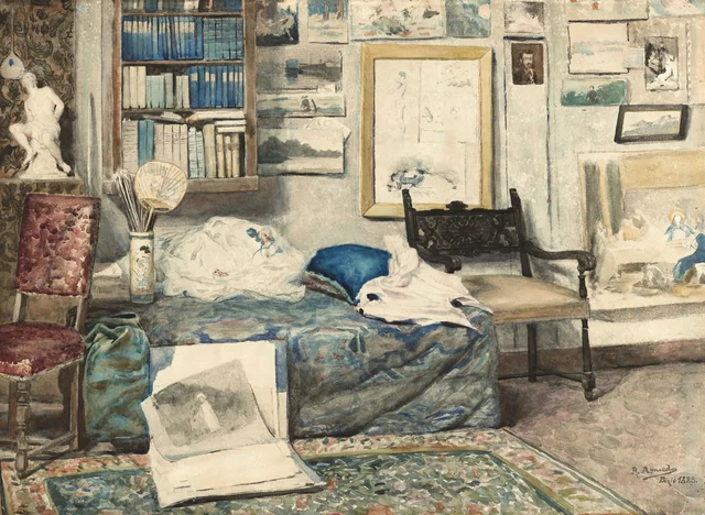 O Ateliê do artista em Paris, Rodolfo Amoedo