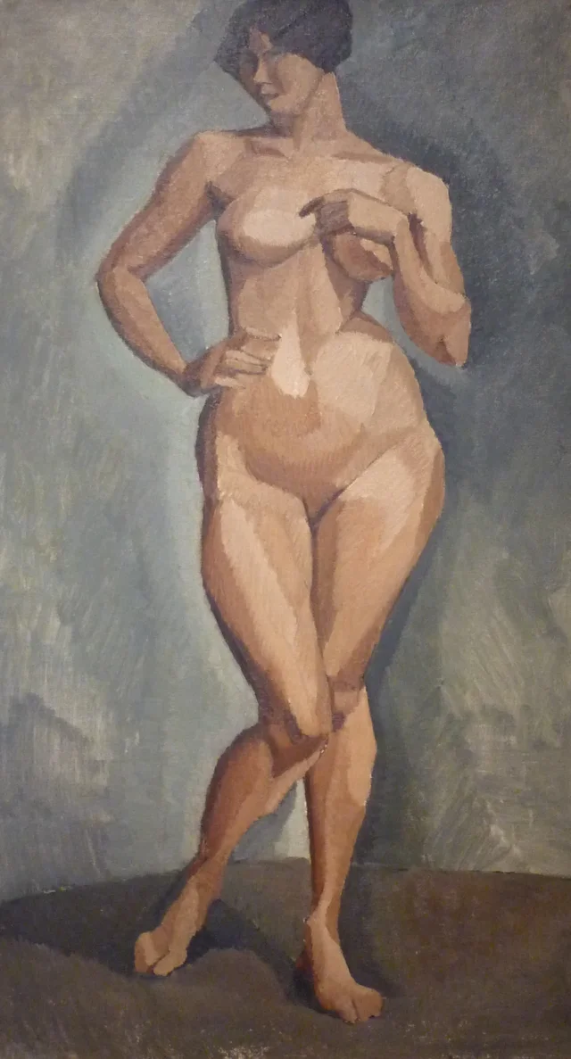 Desnudo de pie de frente, Roger de La Fresnaye