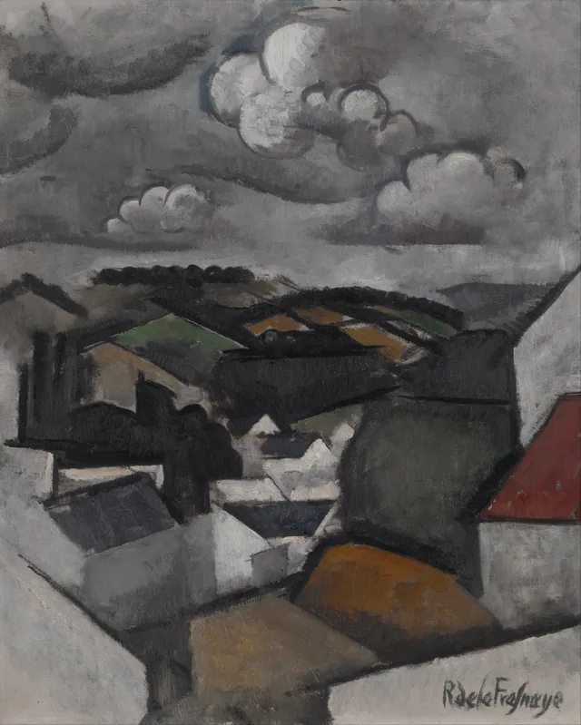 Landscape with a Village, The Hills Beyond Meulan, Roger de La Fresnaye