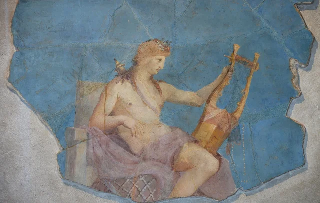 Apollo playing the cithara, Ancient Rome
