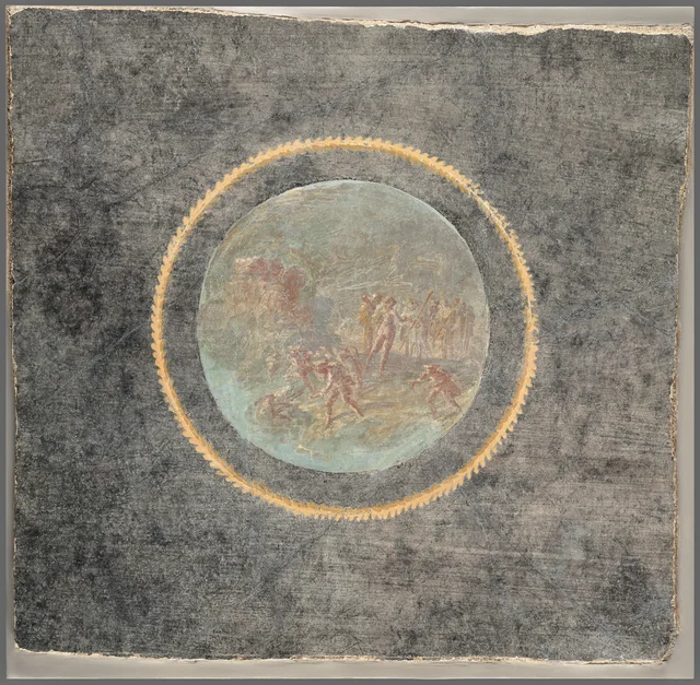 Fresco Fragment with Herakles and Hesione