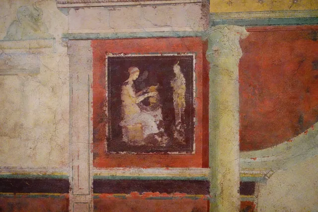 Picture panel in a wall of cubiculum D, Villa Farnesina, Ancient Rome