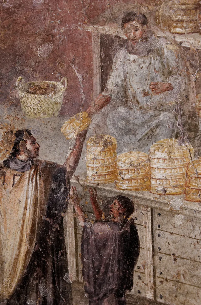 La vente du pain, Rome antique