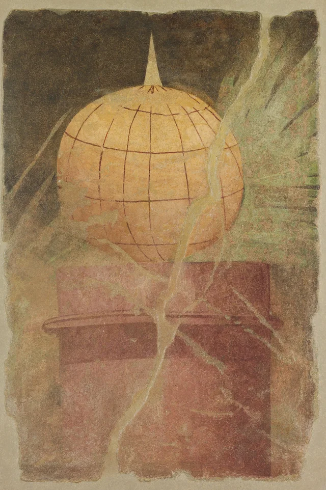 Fragment de peinture murale du péristyle de la villa de P. Fannius Synistor à Boscoreale