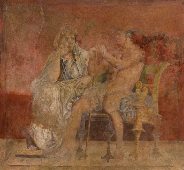 Peinture murale de la salle H de la villa de P. Fannius Synistor à Boscoreale, Rome antique