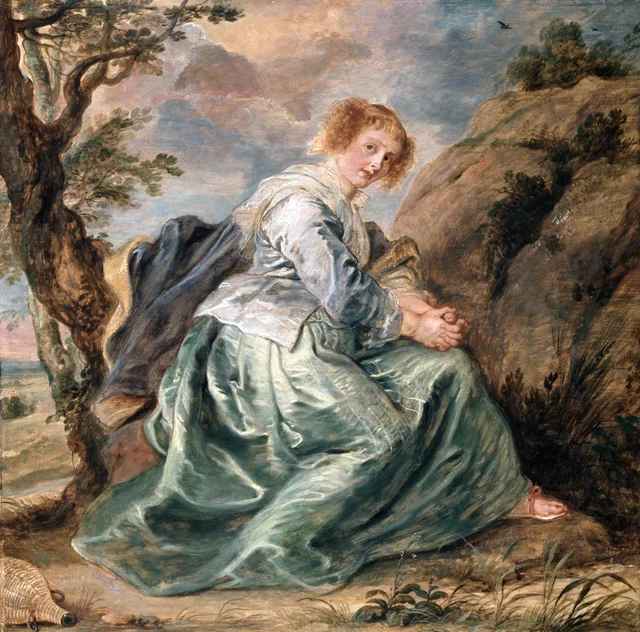 Agar en el desierto, Pedro Pablo Rubens