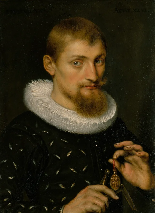 Retrato de hombre, quizá un arquitecto o un geógrafo