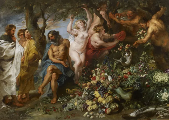 Pitágoras defendiendo el vegetarianismo, Pedro Pablo Rubens