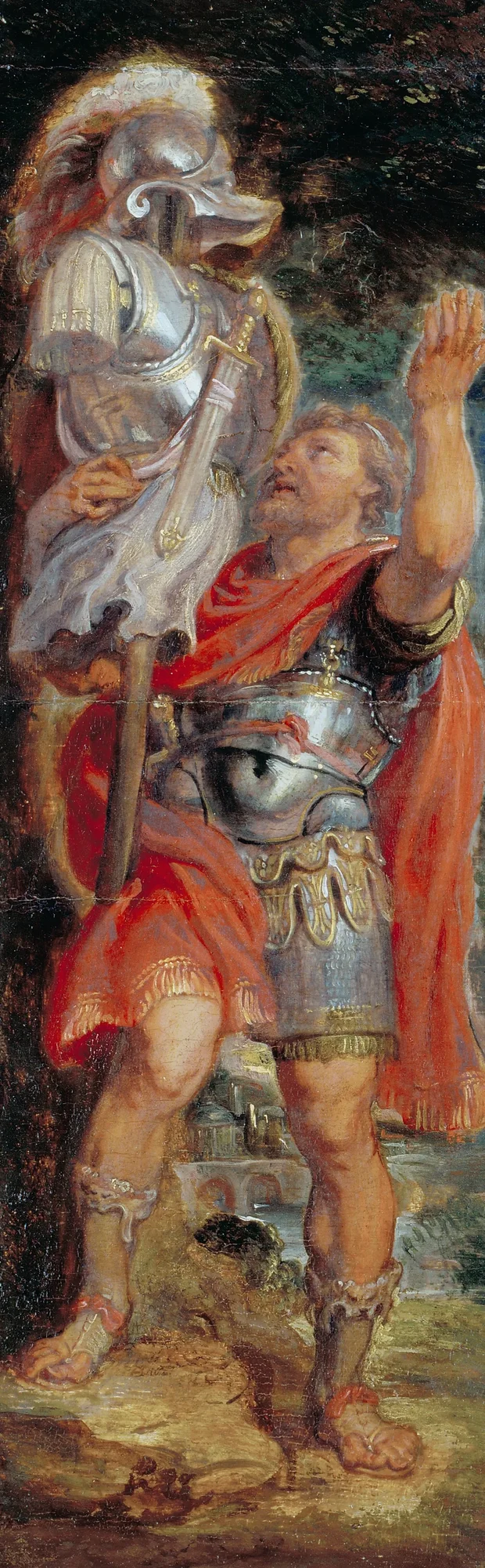 Rómulo erigiendo un trofeo, Pedro Pablo Rubens