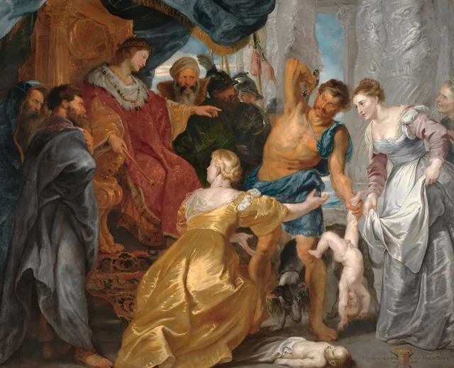 O Julgamento de Salomão, Peter Paul Rubens