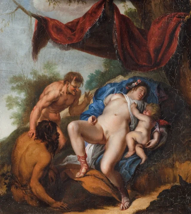 Vénus endormie et Cupidon épiés par des satyres, Pierre Paul Rubens
