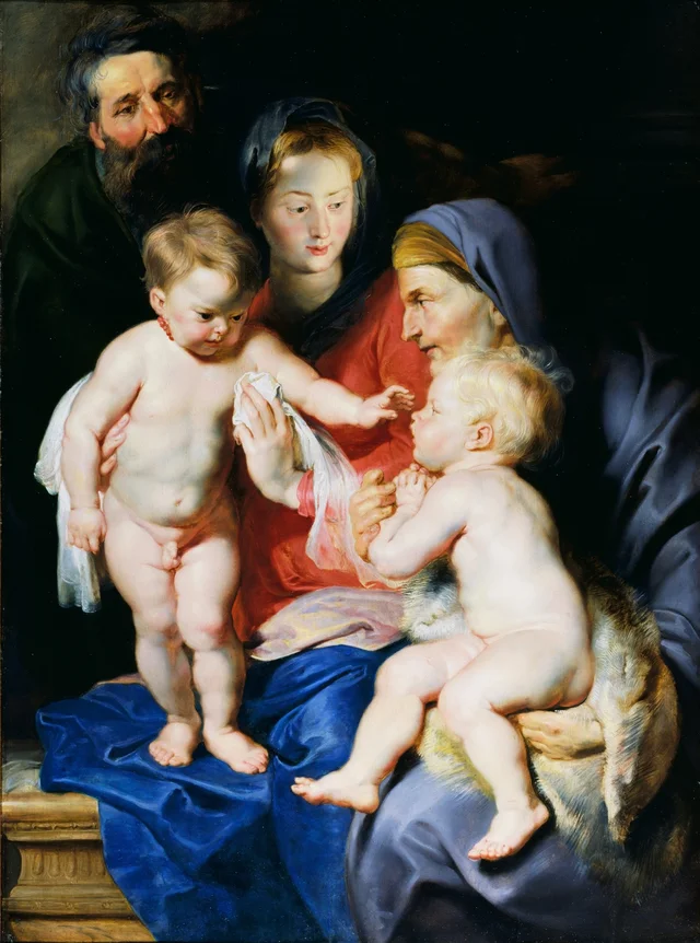 A Sagrada Família com Santa Isabel e São João Batista, Peter Paul Rubens