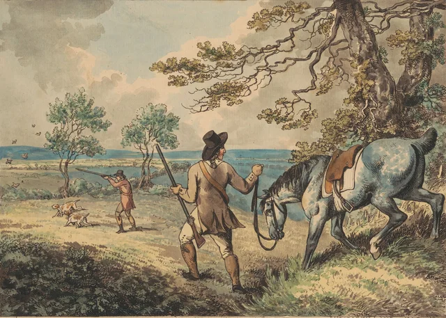 Partridge Shooting, Samuel Howitt