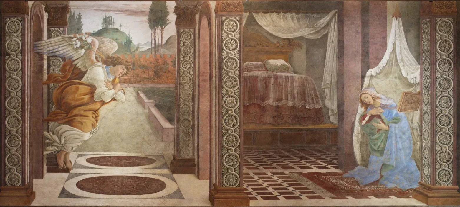 La Anunciación de San Martino alla Scala, Sandro Botticelli