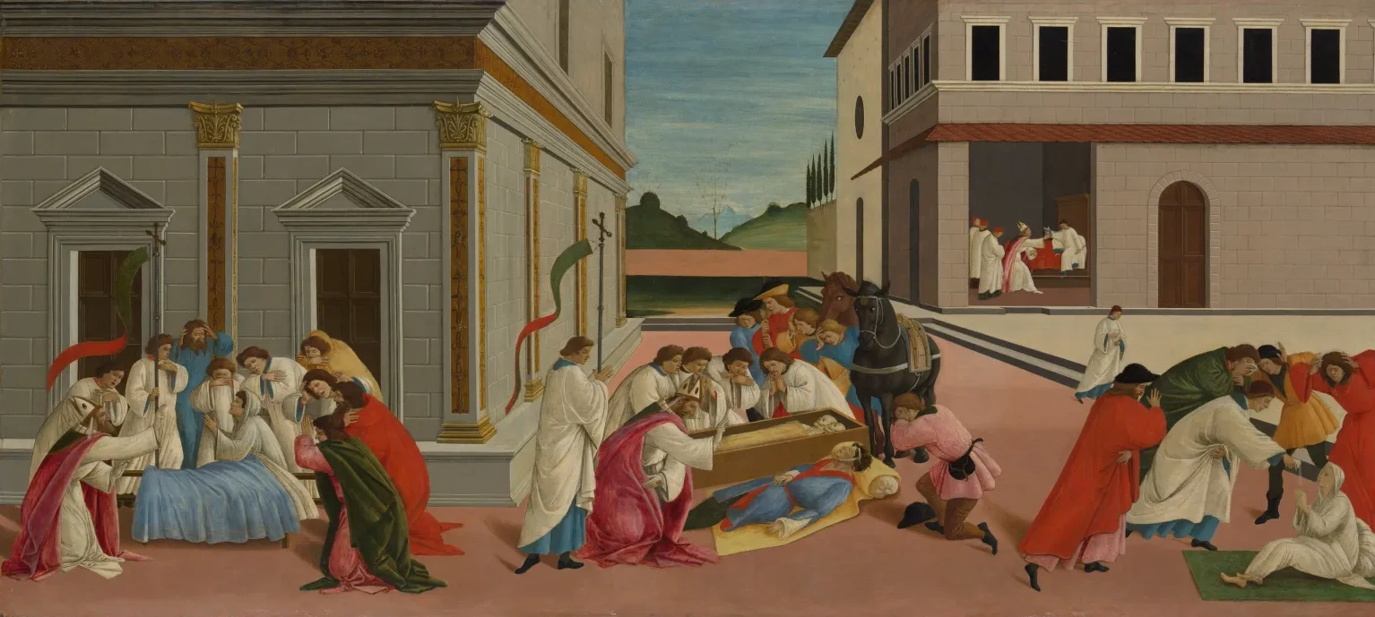 Tres milagros de san Zenobio, Sandro Botticelli