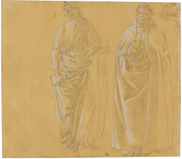 Deux hommes drapés debout, Sandro Botticelli