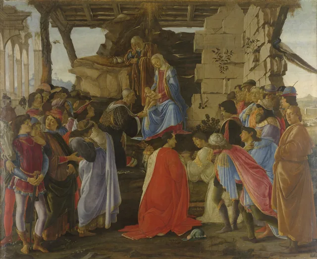 La adoración de los Reyes Magos, Sandro Botticelli