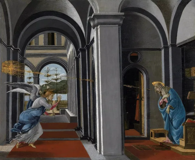 L'Annonciation de la chiesa fiorentina di San Barnaba, Sandro Botticelli