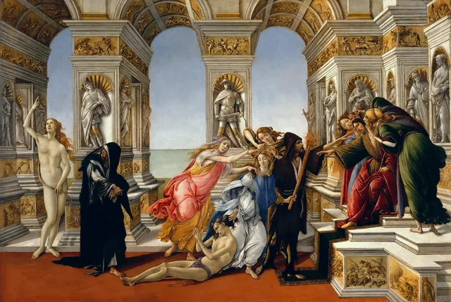 La calumnia de Apeles, Sandro Botticelli