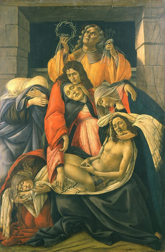 Lamentation over the Dead Christ with Saints, Sandro Botticelli