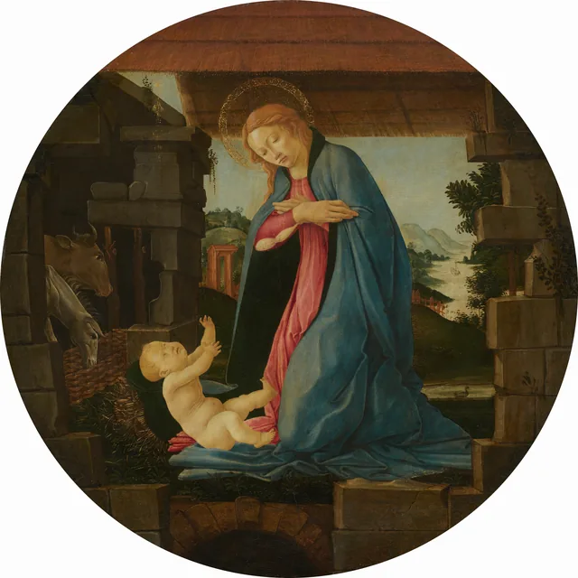 La Vierge adorant l'Enfant, Sandro Botticelli