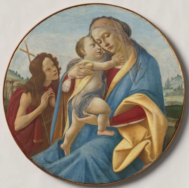 La Vierge et l'Enfant avec le jeune saint Jean-Baptiste, Sandro Botticelli