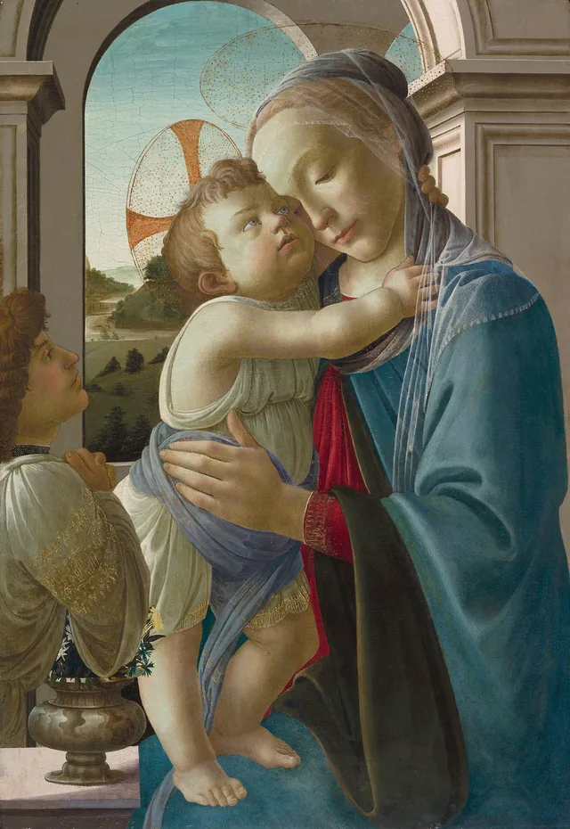 La Vierge et l'Enfant avec un ange, Sandro Botticelli