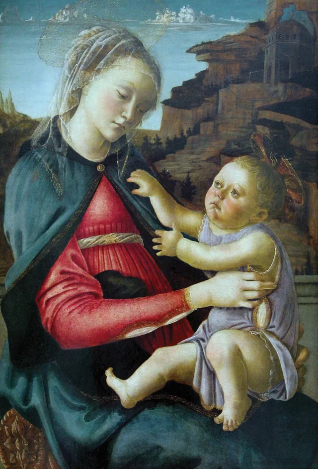 La Virgen y el Niño, llamada Virgen de los Guidi de Faenza, Sandro Botticelli