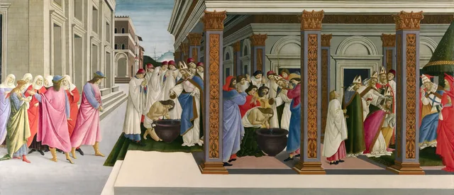 Baptism of Saint Zenobius, Sandro Botticelli