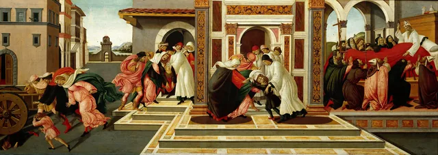 Last Miracle and the Death of Saint Zenobius, Sandro Botticelli