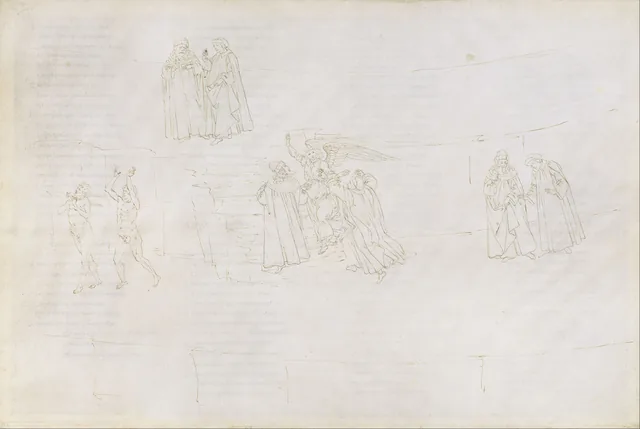 Le Purgatoire - 17 (Divine Comédie de Dante), Sandro Botticelli