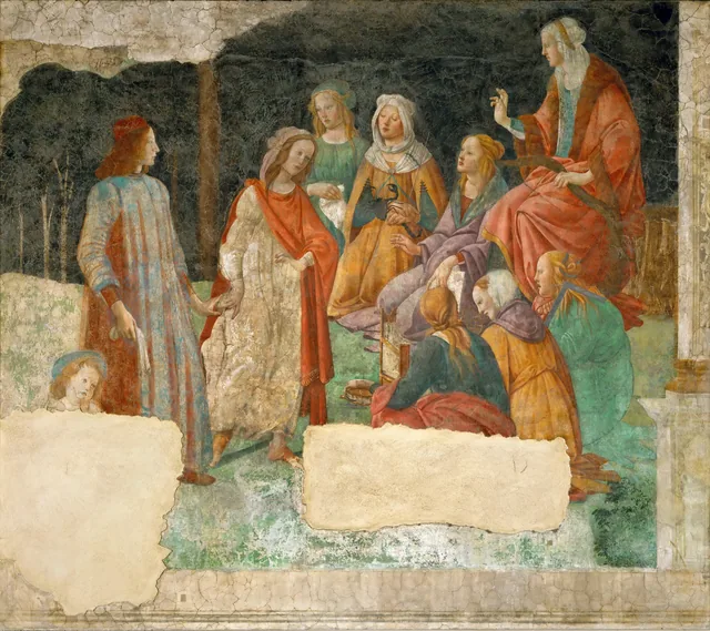Un jeune homme présenté par Vénus aux sept Arts libéraux, Sandro Botticelli