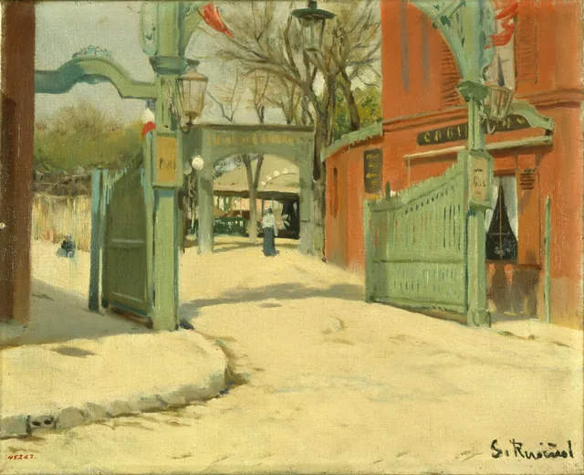 Entrance to the Park of the Moulin de la Galette, Santiago Rusiñol
