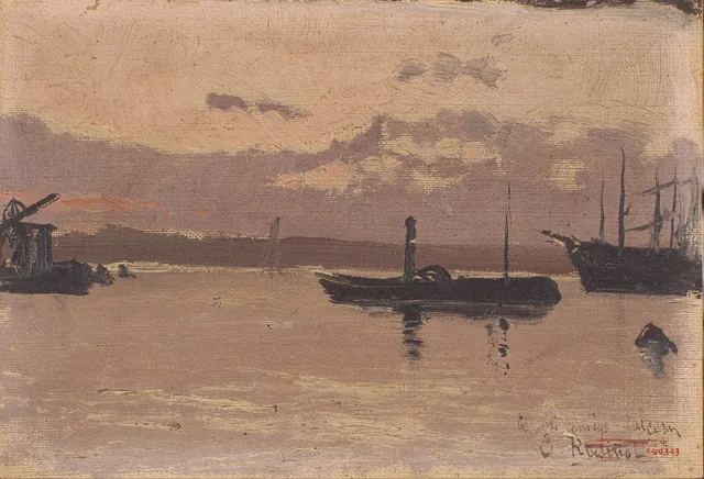 Sketch of a Port, Santiago Rusiñol