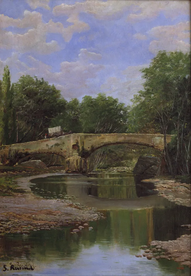 Bridge over a River, Santiago Rusiñol