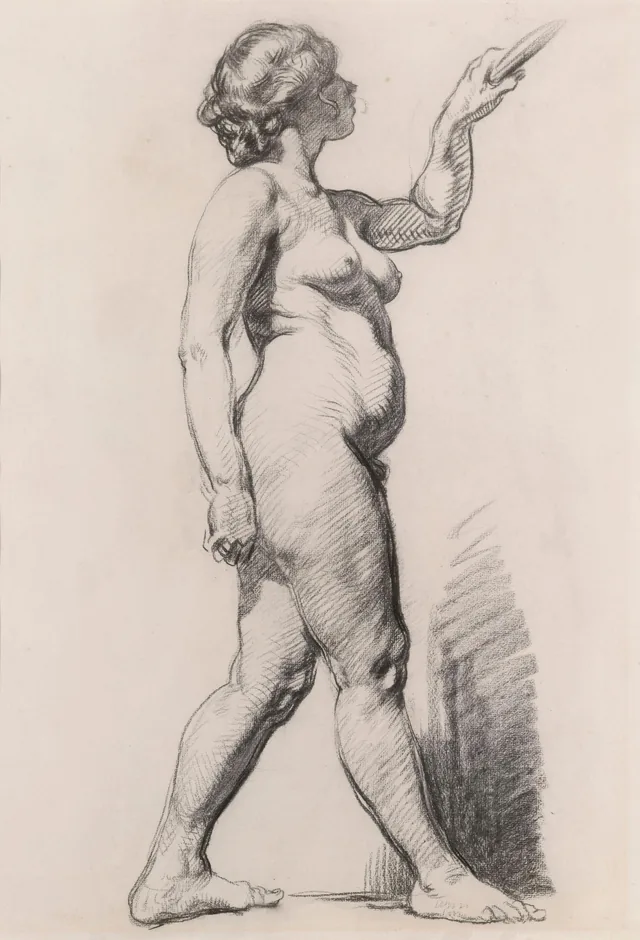 Nu feminino de pé, Sarah Purser