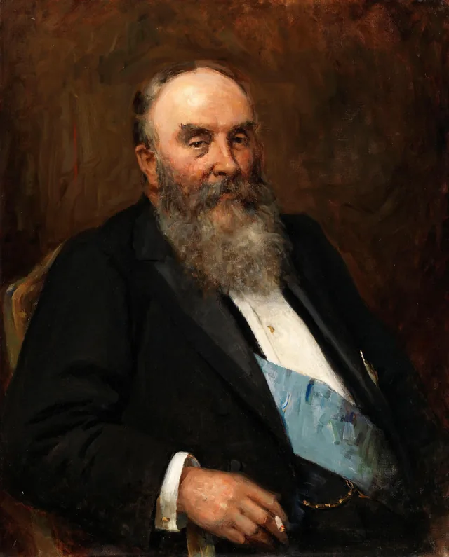 Retrato de Mervyn Wingfield, 7º visconde Powerscourt (1844-1904), Sarah Purser