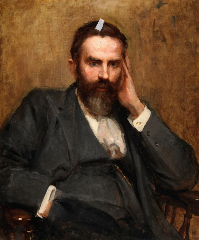 Retrato de T. W. Russell, vicepresidente del Departamento de Agricultura e Instrucción Técnica, Sarah Purser