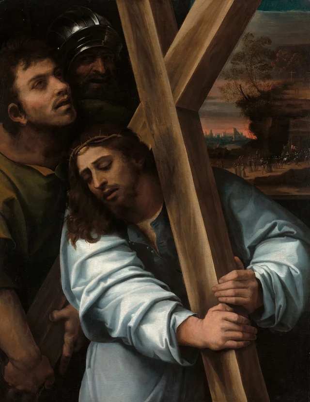 Cristo con la cruz a cuestas, Sebastiano del Piombo