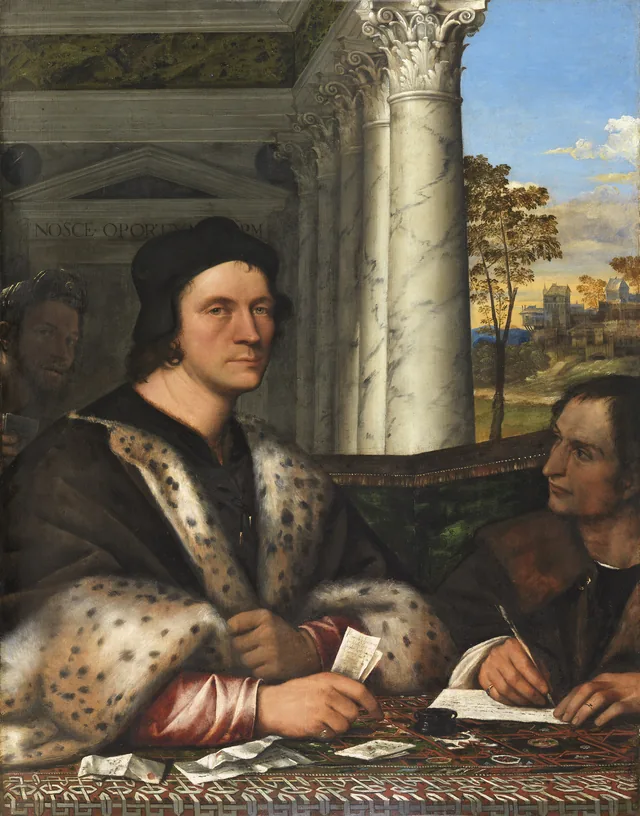 Portrait de Ferry Carondelet avec ses secrétaires