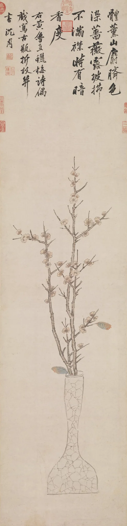 Chimonanthus en un jarrón, Shen Zhou