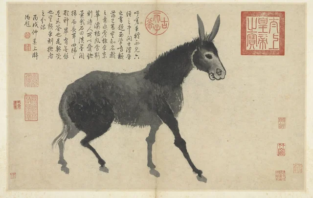 写生冊 驢, 沈周