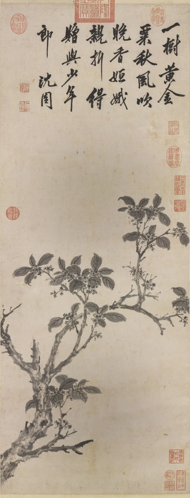 金粟晩香図