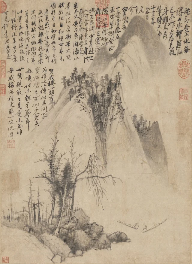 Paisaje, Shen Zhou