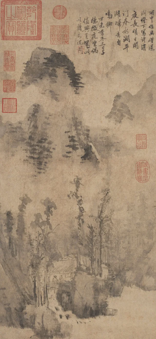 Pensamientos de lluvia, Shen Zhou