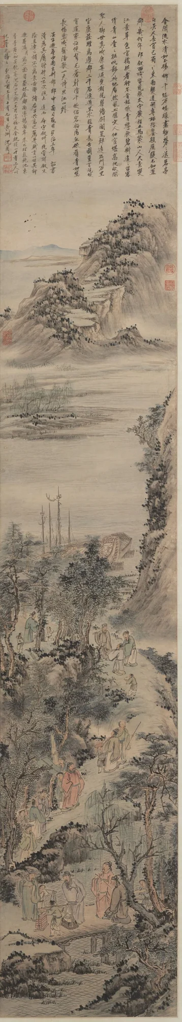名賢雅集図, 沈周
