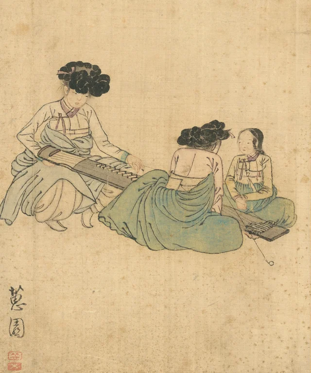 Álbum dos costumes femininos de Shin Yun-bok, imagem 4