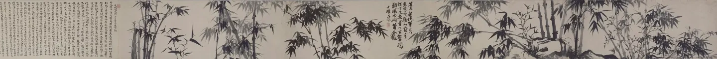 石涛高呼与可图卷, Shitao